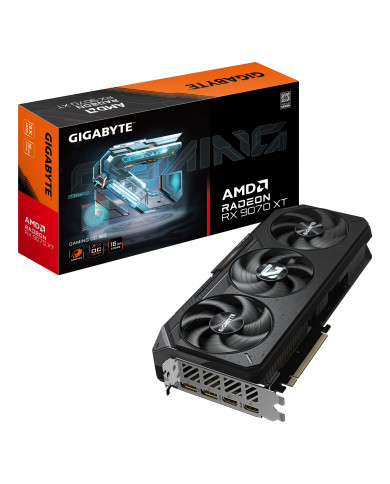 GIGABYTE Radeon RX 9070 XT GAMING OC 16G Scheda Grafica - 16 GB GDDR6, 256 bit, PCI-E 5.0, 3060 MHz Frequenza Base, 2 x DisplayP