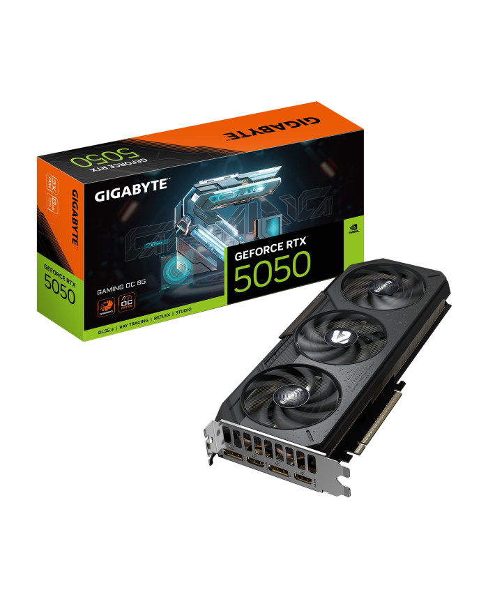 GIGABYTE GeForce RTX 5050 GAMING OC 8G Scheda Grafica - 8GB GDDR6, 128bit, PCI-E 5.0, 2632MHz Frequenza core, 2 x DP, 2 x HDMI, 