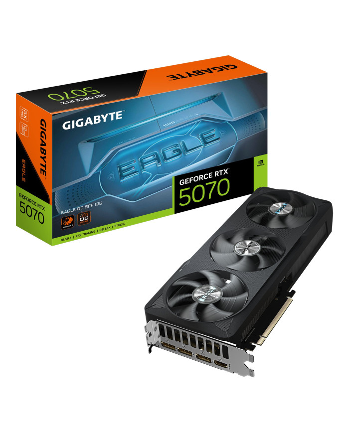 GIGABYTE GeForce RTX 5070 EAGLE OC SFF 12G Scheda Grafica - 12GB GDDR7, 192 bit, PCI-E 5.0, 2587 MHz Core Clock, 3 x DP 2.1b, 1 