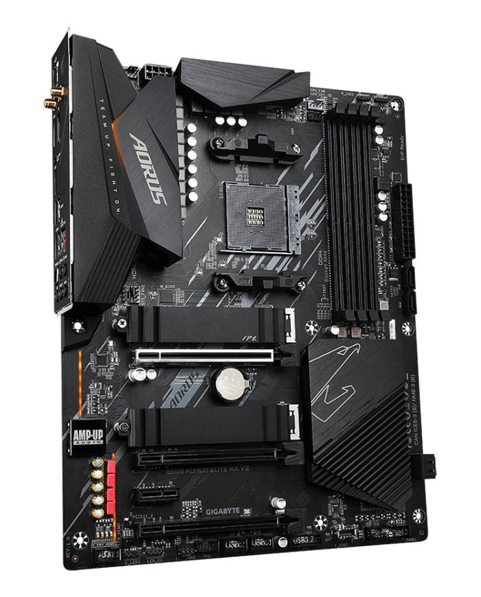 GIGABYTE B550 AORUS ELITE AX V2 Scheda madre - CPU AMD Ryzen 5000, VRM a 12+2 fasi, fino a 4733 MHz DDR4, 1xPCIe 4.0 + 1xPCIe 3.