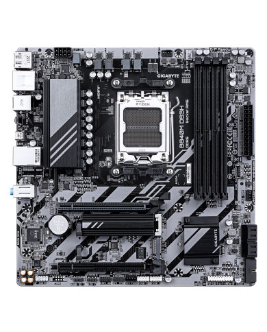 GIGABYTE B840M DS3H Scheda madre - CPU AMD Ryzen 9000, VRM a 8+2+2 fasi, fino a 8200 MHz DDR5, 2xPCIe 4.0 M.2, LAN 2.5GbE, USB 3