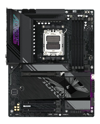 GIGABYTE X870E AORUS ELITE WIFI7 Scheda Madre - Supporta CPU AMD Ryzen 9000, 16+2+2 fasi VRM digitali, fino a 8000Hz DDR5 (OC), 