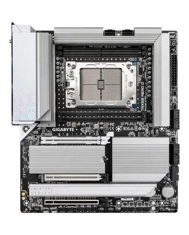 GIGABYTE TRX50 AERO D Scheda madre - Supporta AMD Ryzen Threadripper 9000 Series CPUs, 16+8+4 Phases Digital VRM, up to 7800MHz 