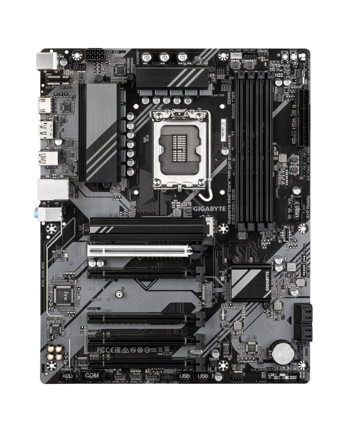 GIGABYTE B760 DS3H GEN5 Scheda Madre – Supporta processori Intel Core di 14a generazione, VRM digitale a 8+2+1 fasi, fino a 5600