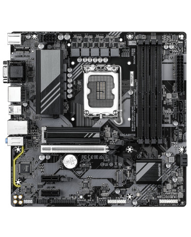 GIGABYTE B760M DS3H GEN5 Scheda Madre – Supporta CPU Intel Core 14ª generazione, VRM digitale a 6+2+1 fasi, fino a 5600 MHz DDR5