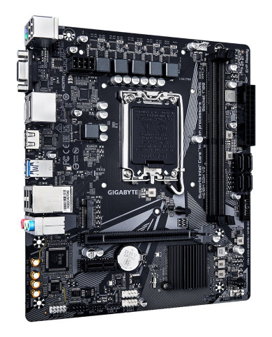 GIGABYTE H610M S2H V2 Scheda Madre - Supporta CPU Intel Core di 14a generazione, 4+1+1 Fasi Ibride VRM Digitale, fino a 5600MHz 