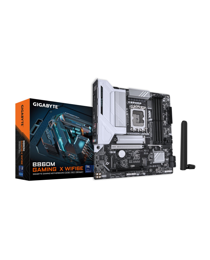 GIGABYTE B860M GAMING X WIFI6E Scheda madre - CPU Intel Core Ultra, VRM a 8+1+2+2 fasi, fino a 9200MHz DDR5, 1xPCIe 5.0 + 1xPCIe