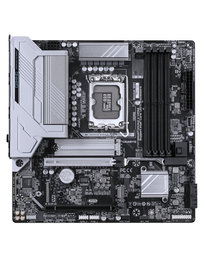 GIGABYTE B860M GAMING X WIFI6E Scheda madre - CPU Intel Core Ultra, VRM a 8+1+2+2 fasi, fino a 9200MHz DDR5, 1xPCIe 5.0 + 1xPCIe