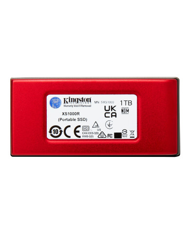 Kingston Technology 1TB SSD esterno XS1000 USB 3.2 Gen 2, Rosso
