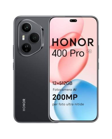 Honor 400 Pro 12+512GB 6.7"5G Midnight Black DS ITA 02266