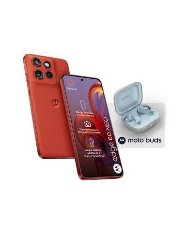 Motorola Edge 60 Neo 8+256GB 6.36" 5G Pant.Poinciana + Moto Buds ITA GA#966144
