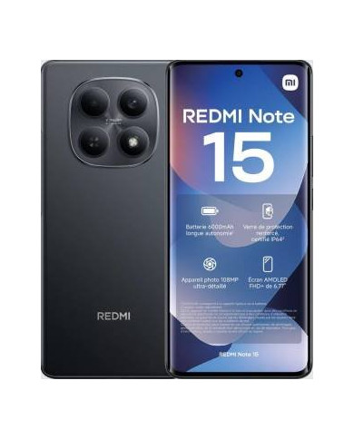 Xiaomi Redmi Note 15 8+256GB 6.77" NFC Black DS EU
