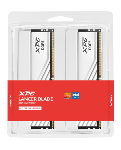 DIMM 32 GB DDR5-5600 (2x 16 GB) Dual-Kit (weiß, AX5U5600C4616G-DTLABWH, XPG Lancer Blade, INTEL XMP, AMD EXPO)