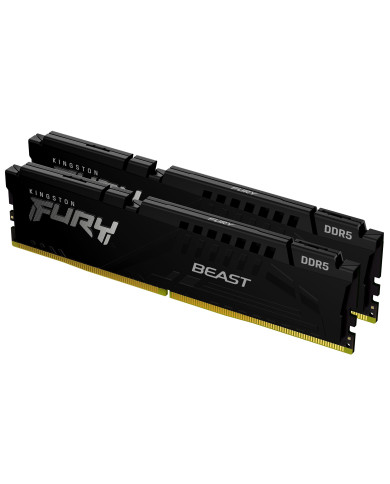 DIMM 32 GB DDR5-6000 (2x 16 GB) Dual-Kit (schwarz, KF560C36BBE2K2-32, FURY Beast Black, INTEL XMP, AMD EXPO)