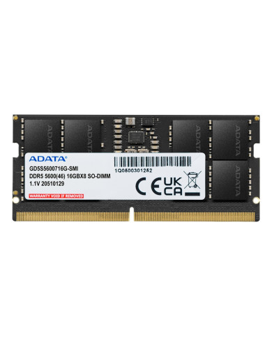 SO-DIMM 16 GB DDR5-5600 (1x 16 GB) (schwarz, GD5S5600716G-SMI, Gold)