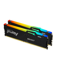 DIMM 16 GB DDR5-5600 (2x 8 GB) Dual-Kit (schwarz, KF556C40BBAK2-16, FURY Beast RGB, INTEL XMP)