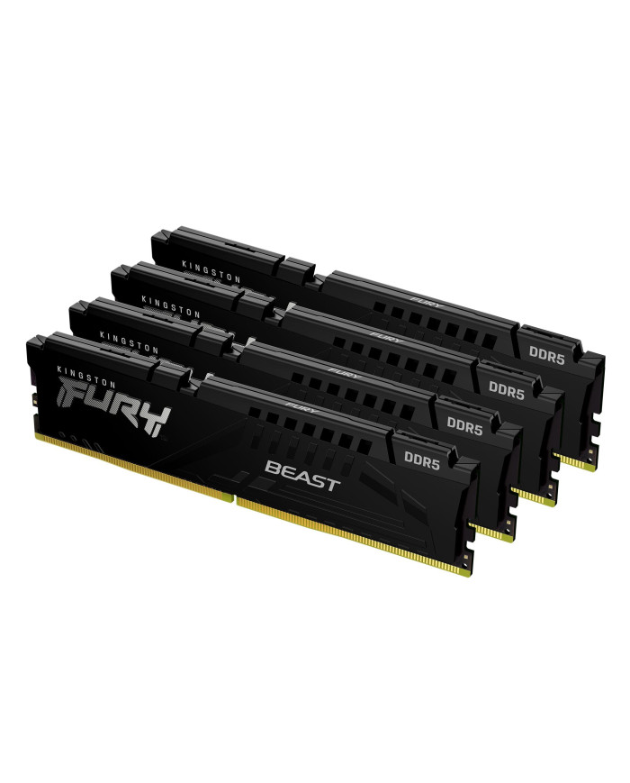 DIMM 128 GB DDR5-5200 (4x 32 GB) Quad-Kit (schwarz, KF552C40BBK4-128, Fury Beast, INTEL XMP)