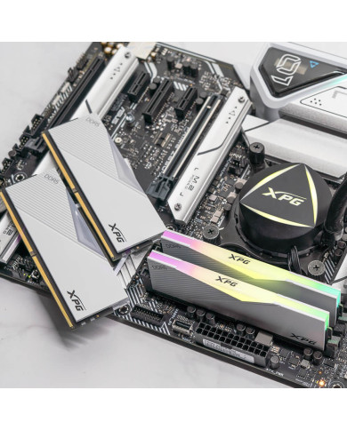 DIMM 64 GB DDR5-6400 (2x 32 GB) Dual-Kit (weiß, AX5U6400C3232G-DCLARWH, Lancer RGB, INTEL XMP)