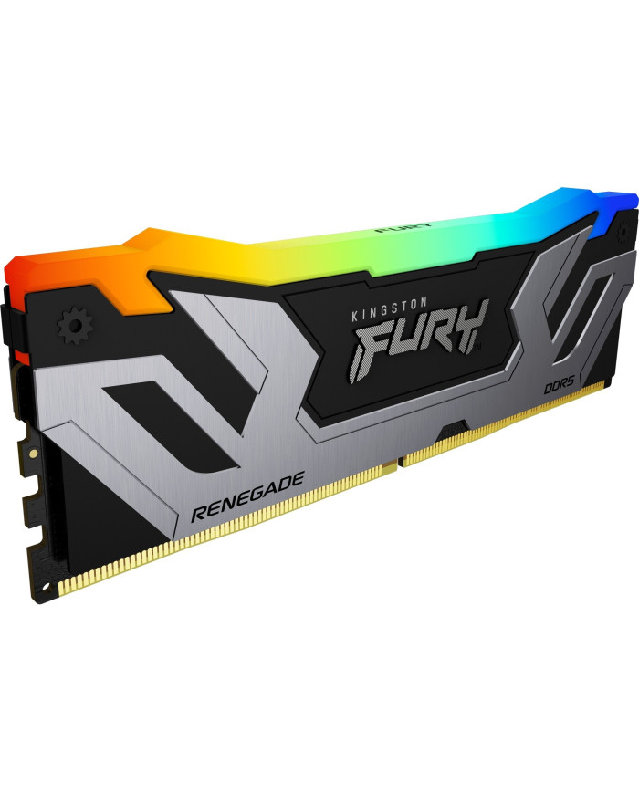 Kingston CU-DIMM 24 GB DDR5-8400, RAM (argento/nero, KF584CU40RSA-24, FURY Renegade RGB, INTEL XMP)
