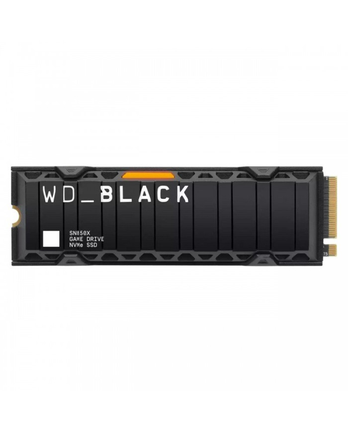 SSD WD Black 2TB SN850X Gaming NVME M.2 PCIe WDS200T2XHE m. Kühlkörper PCIe 4.0 x4