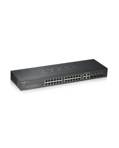 GS-1920-24 Switch Gigabit Ethernet Managed Plus 28Porte con 24 x 10/100/1000 (PoE) + 4 x10Gigabit SFP Dedicate