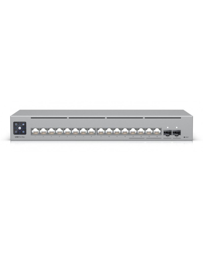 APERTO COME NUOVO UBIQUITI Switch PRO Max 16 12x1G 4x2.5G 180W L3 Rack 10G SFP+ Touch Display