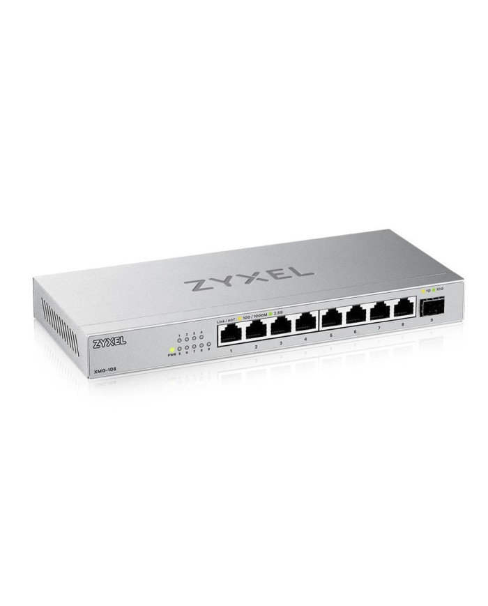 Switch Zyxel XMG-108 non gestito L2 1x8 porte Gigabit Ethernet 100/1000/2500 Argento