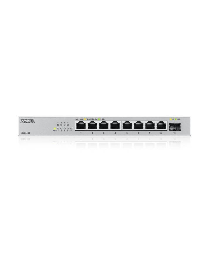 Switch Zyxel XMG-108 non gestito L2 1x8 porte Gigabit Ethernet 100/1000/2500 Argento