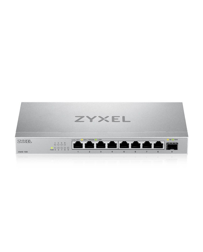 Switch Zyxel XMG-108 non gestito L2 1x8 porte Gigabit Ethernet 100/1000/2500 Argento