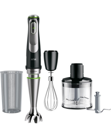 MultiQuick 9 MQ9135XI, Frullatore Ad Immersione Black Acciaio Inossidabile