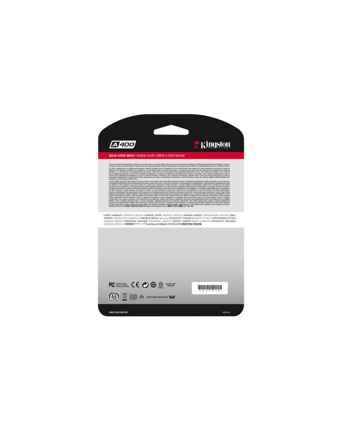 Kingston Technology A400 2.5" 240 GB Serial ATA III TLC
