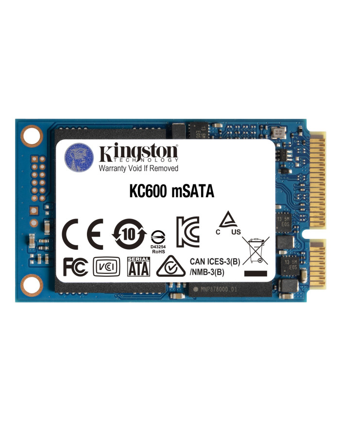 Kingston Technology 256G SSD KC600 SATA3 mSATA