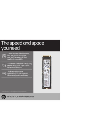 HP 512GB PCIe-4x4 NVMe M.2 G10 Unità a Stato Solido
