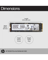 HP 512GB PCIe-4x4 NVMe M.2 G10 Unità a Stato Solido