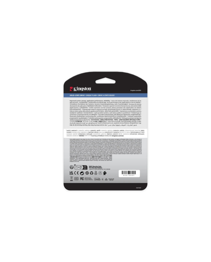 Kingston Technology DC2000B 480 GB PCI Express 4.0 NVMe 3D TLC