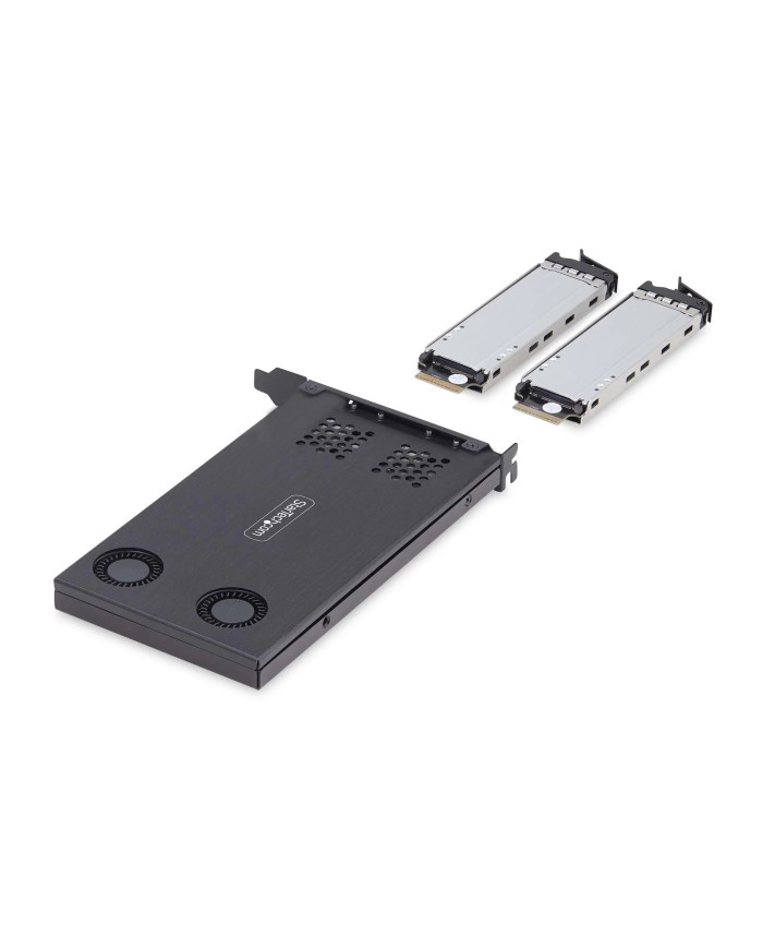 StarTech.com Dual-Bay M.2 NVMe SSD Removable Mobile Rack for PCIe x8 Slot - adattatore di interfaccia - M.2 - Carta NVMe M.2 / P