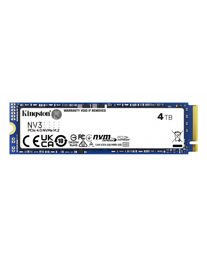Kingston NV3 M.2 PCIe 4.0 NVMe 4TB SSD