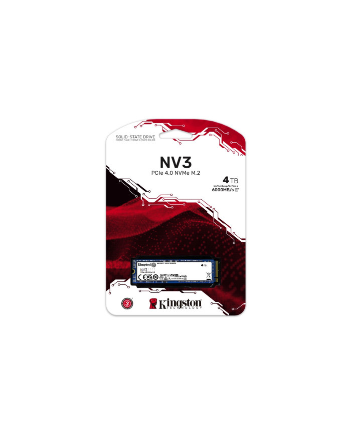 Kingston NV3 M.2 PCIe 4.0 NVMe 4TB SSD