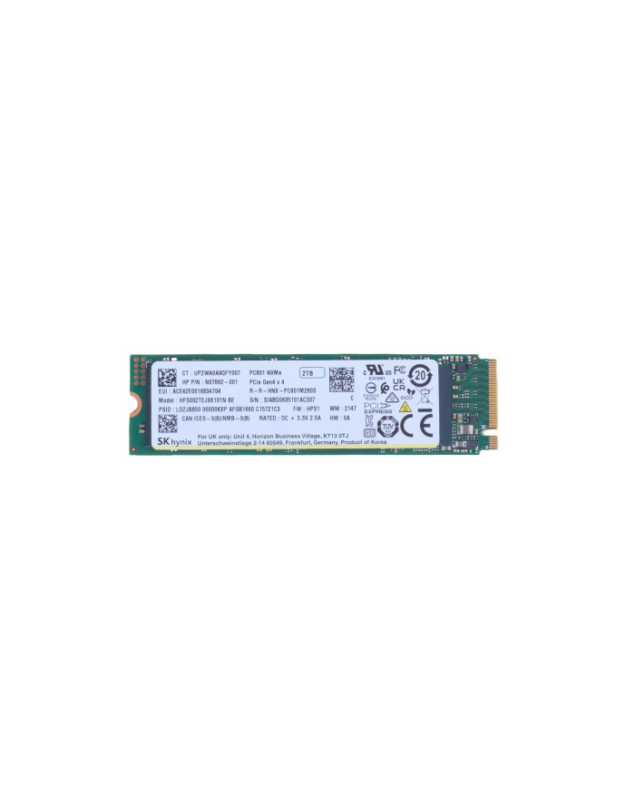 HP SSD - 2 TB - interno - M.2 2280 - PCIe 4.0 x4 (NVMe)